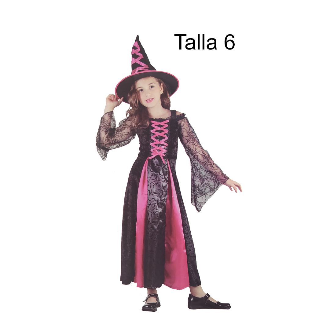 DISFRAZ BRUJA DE GALA NINA T 6