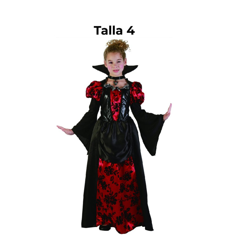 DISFRAZ VAMPIRESA NINA T 4 FCAK0049.4