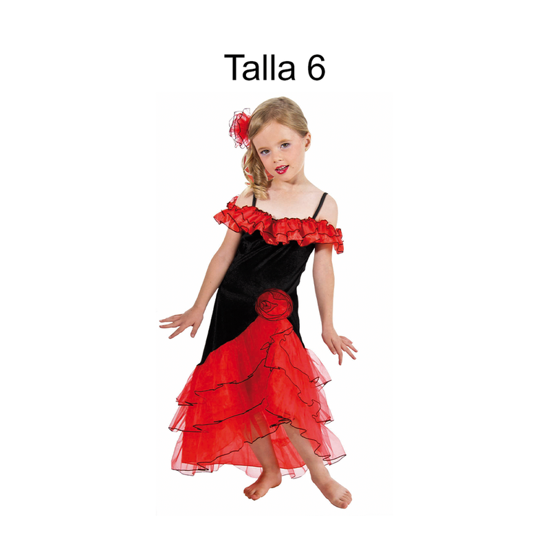 DISFRAZ FLAMENCO NINA T 6