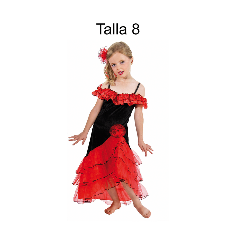 DISFRAZ FLAMENCO NINA T 8