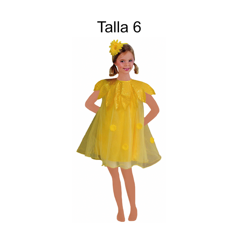 DISFRAZ FLOR NINA T 6