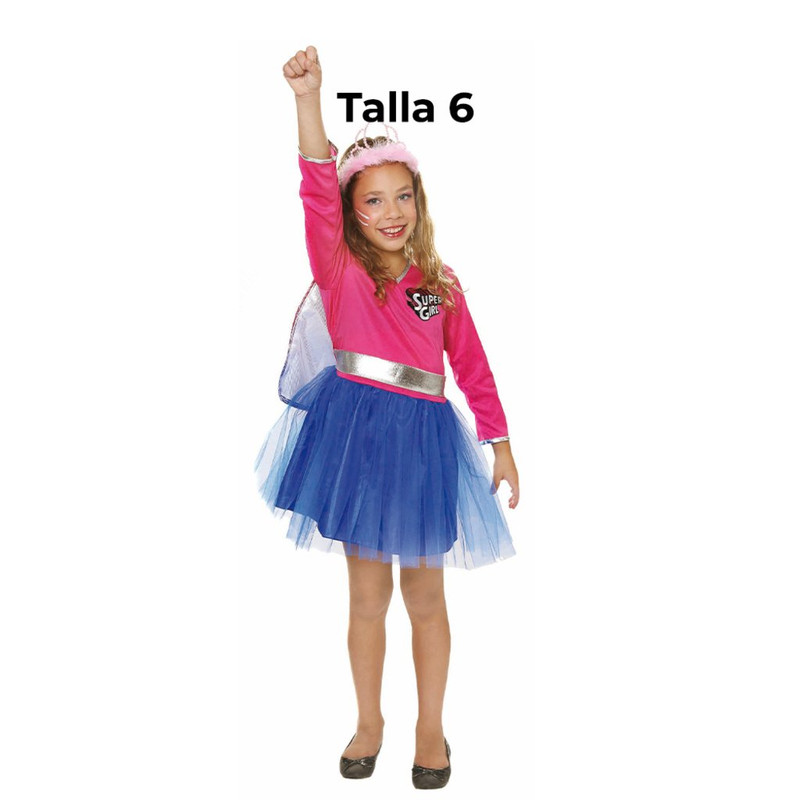 DISFRAZ SUPER NINA T 6