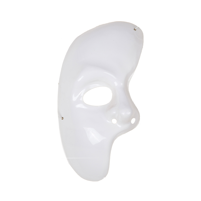 MASCARA PLAST MEDIA CARA ANCHA BLANCA