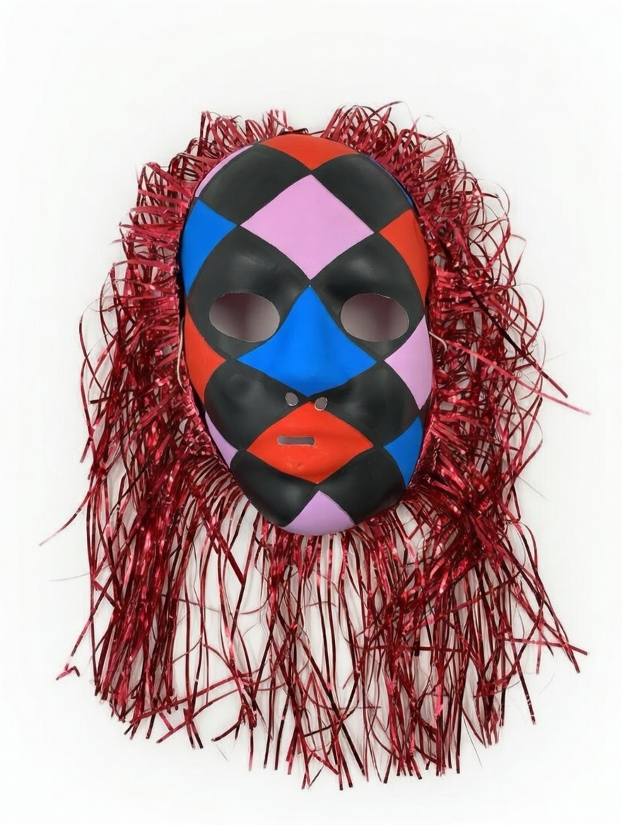 MASCARA PLASTICA CON FLECOS