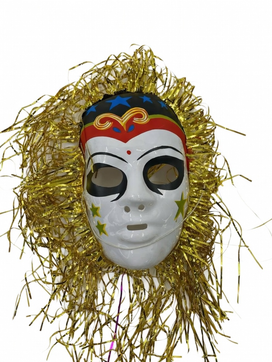MASCARA PLASTICA CON FLECOS