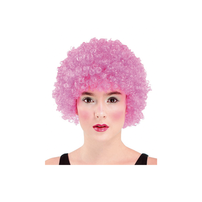 PELUCA AFRO PEQUENO ROSADO