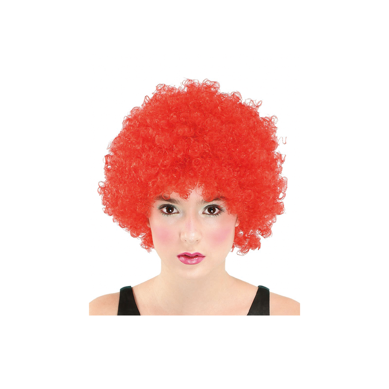 PELUCA AFRO PEQUEÑO ROJA