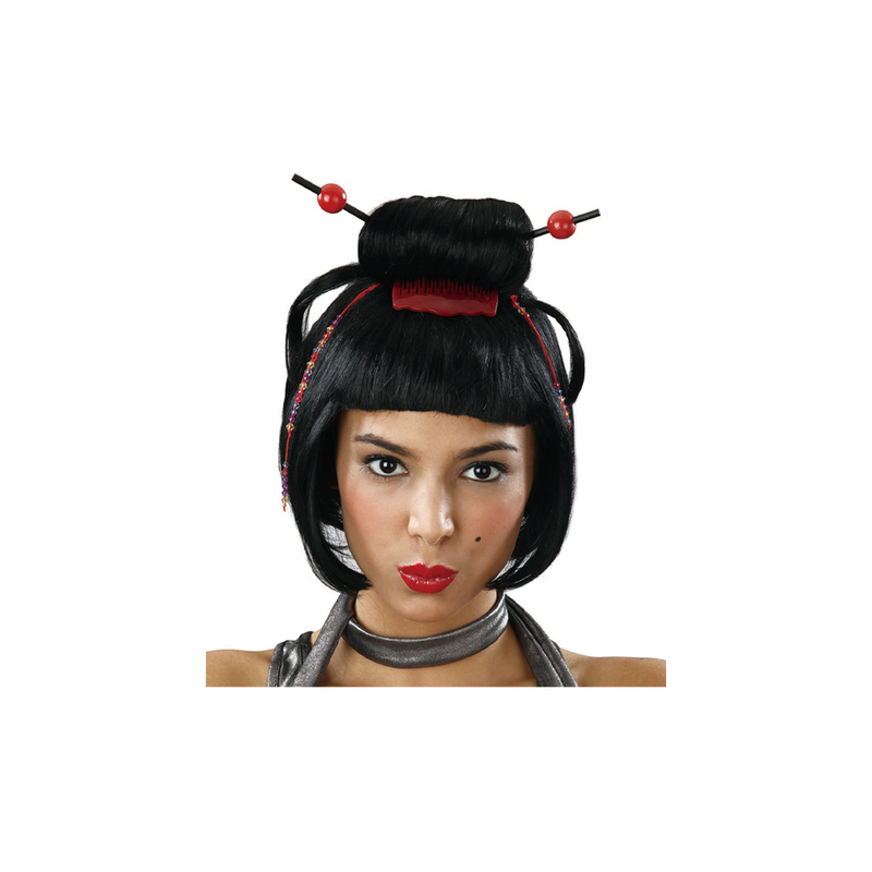 PELUCA CORTA CHINA CON PALITOS