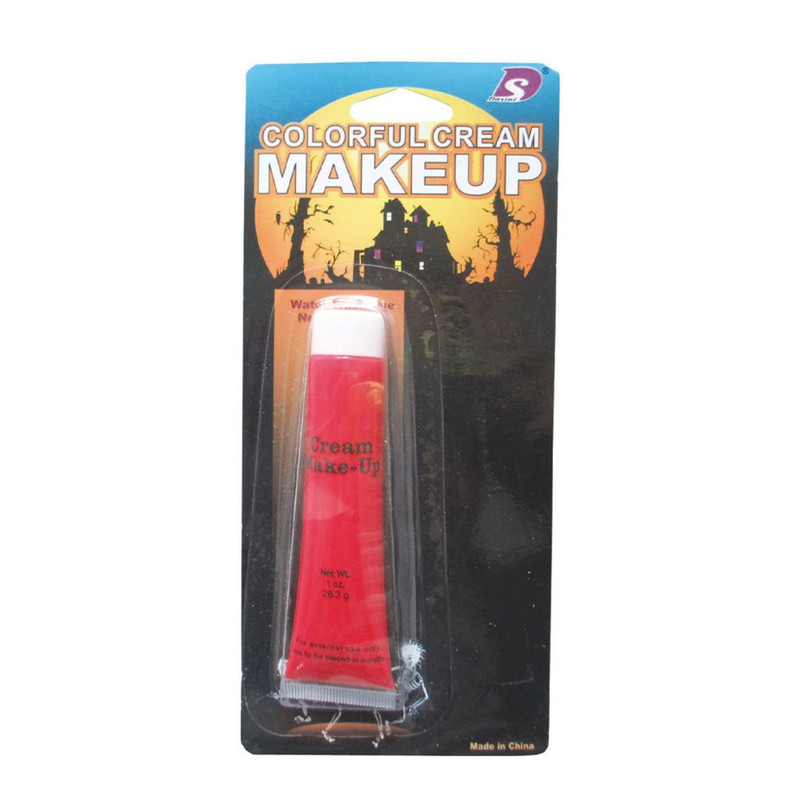 MAQUILLAJE EN TUBO ROJO