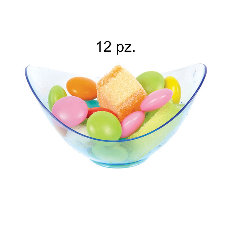 MINI ENVASE ACRILICO CONCAVO 12 PZ