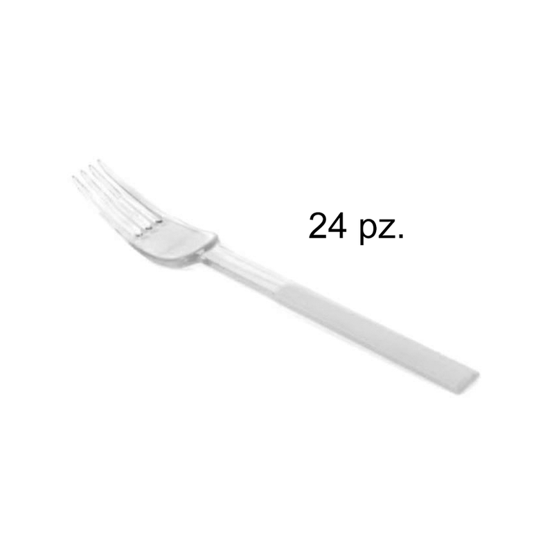 TENEDOR ACRILICO GRANDE 24 PZ