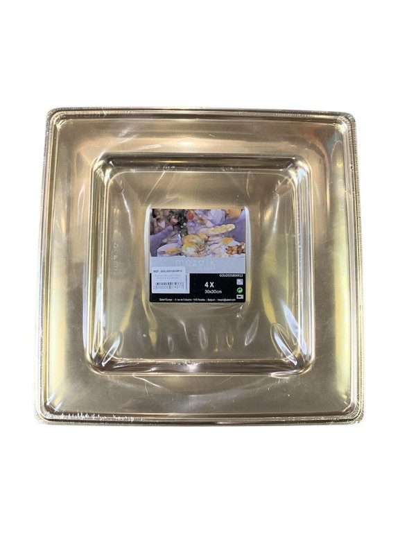 PLATOS GRANDES GOLD 30X30CM 4PZ MOZAIK