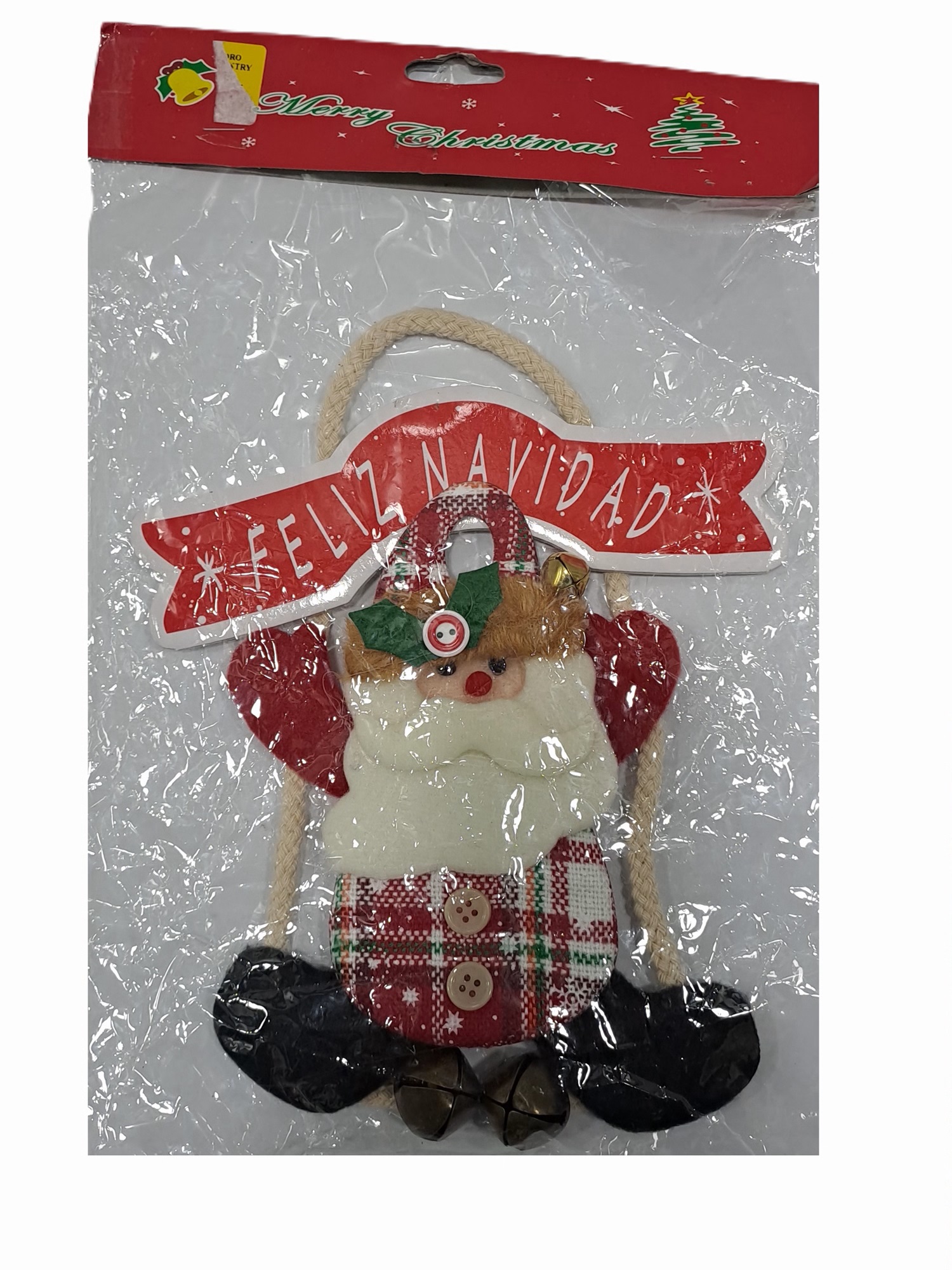 MUÑECO DE NAVIDAD PEQUEÑO CON CASCABEL