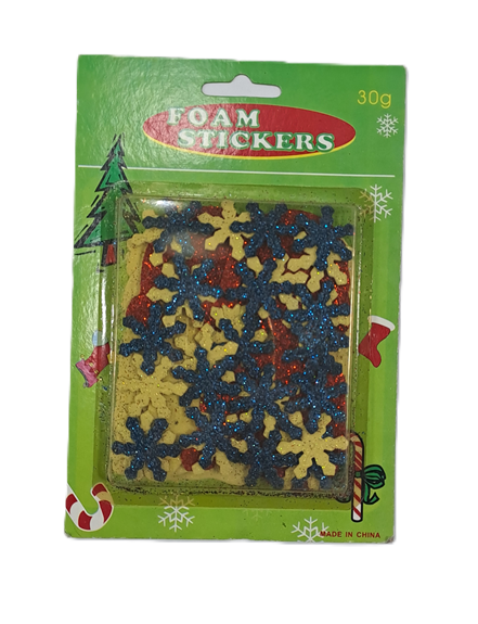 BLISTER DE NAVIDAD FOAMI MULTICOLOR FIGURAS VARIAS