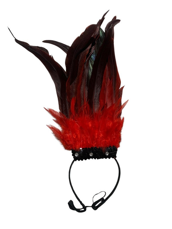 CINTILLO PLUMAJE ALTO CON LENTEJUELA