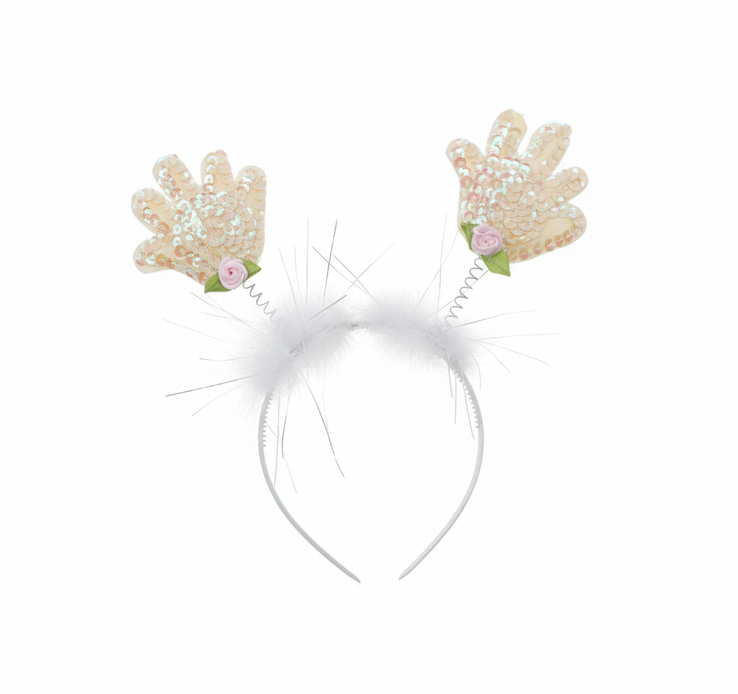 CINTILLO MANOS LENTEJUELAS