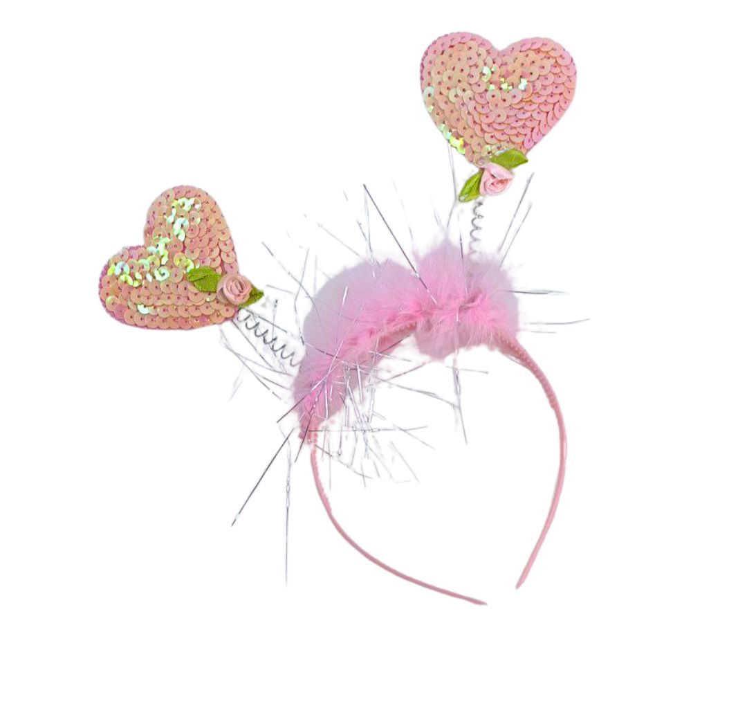 CINTILLO CORAZON LENTEJUELAS