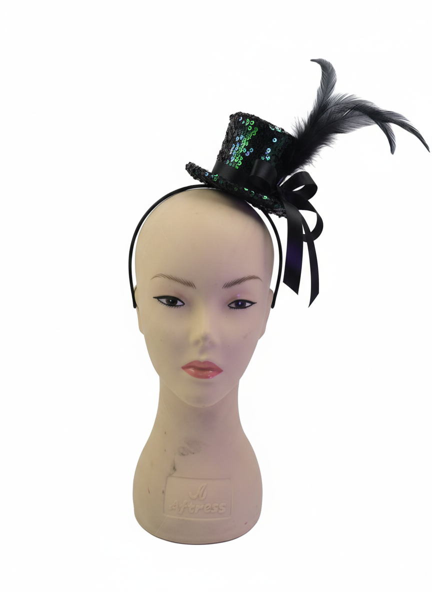 CINTILLO MINI SOMBRERO ESCARCHADO