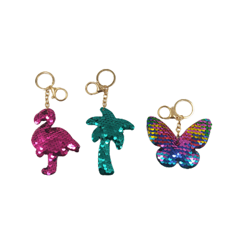 LLAVEROS DE LENTEJUELAS SURTIDOS