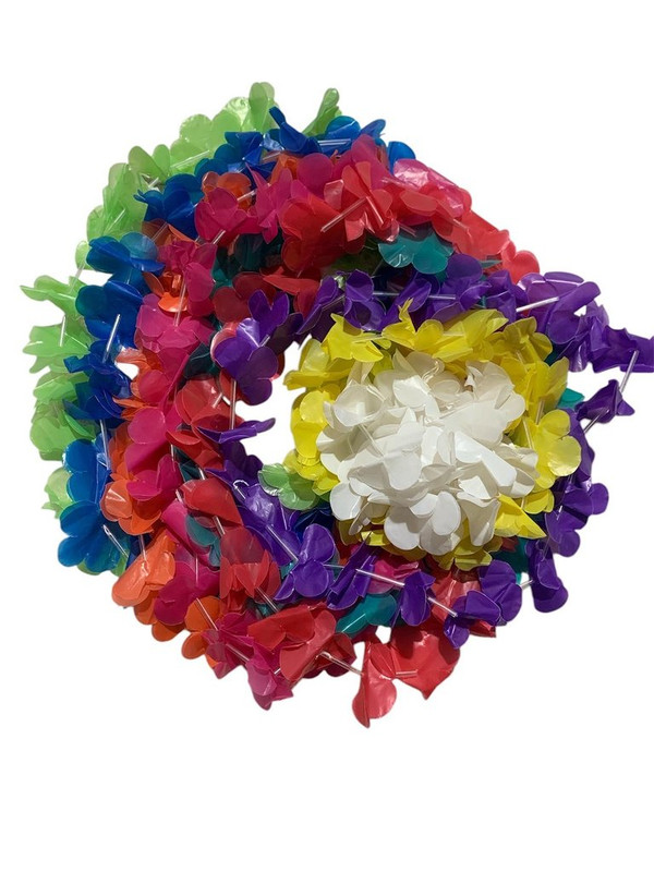 COLLAR HAWAIANO FLORES PLAST