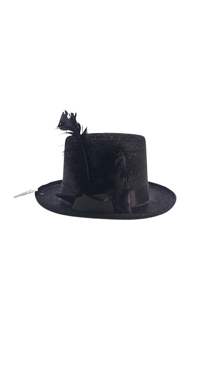 MINI SOMBRERO CON PLUMA