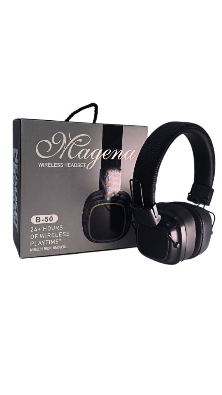 AUDIFONO INALAMBRICOS ,MICRO SD/AUX LINE IN, SEMI CUERO MAGENA