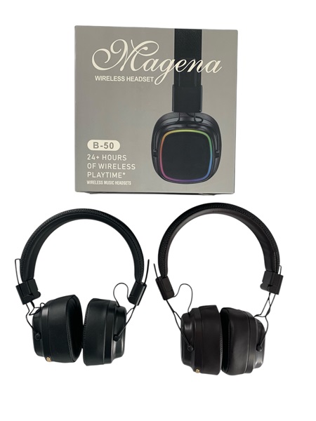 AUDIFONO INALAMBRICOS ,MICRO SD/AUX LINE IN, SEMI CUERO MAGENA