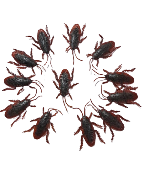 CUCARACHAS PLASTICAS 12 UNID