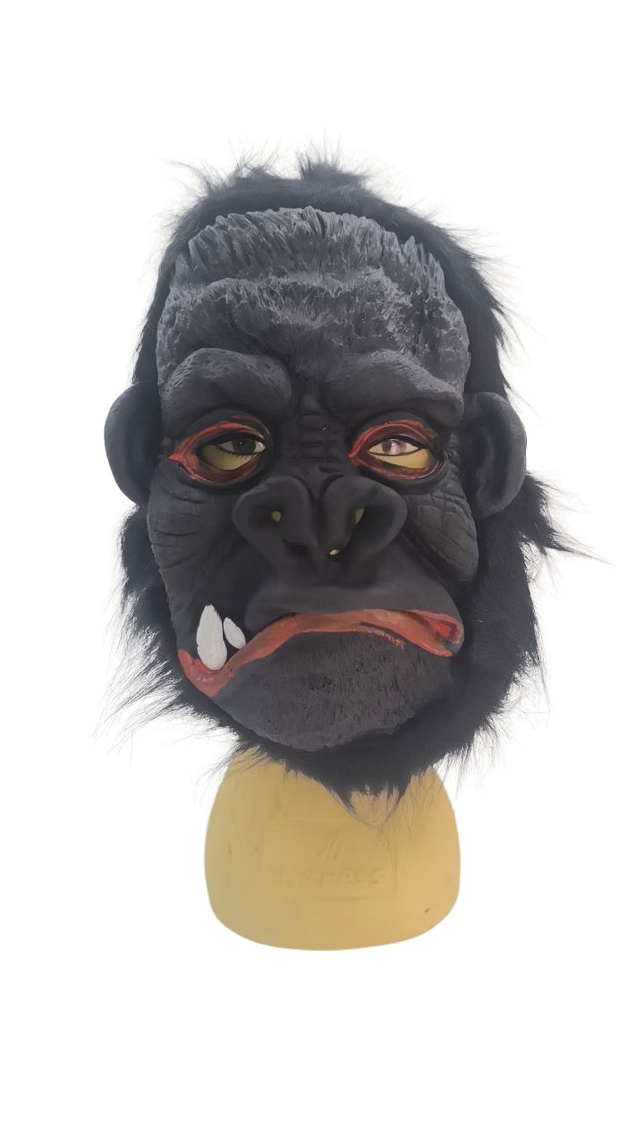MASCARA LATEX GORILLA BOCA ABIERTA