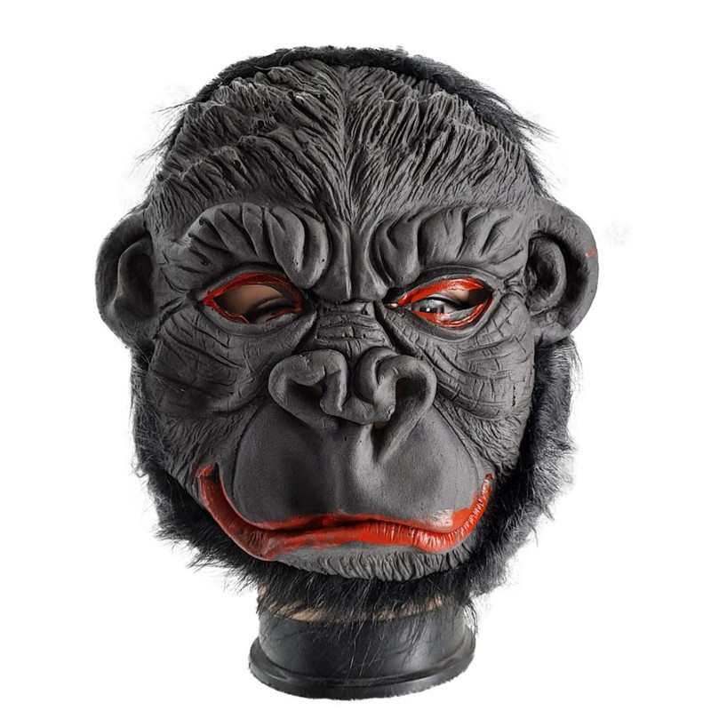 MASCARA LATEX GORILLA BOCA ABIERTA