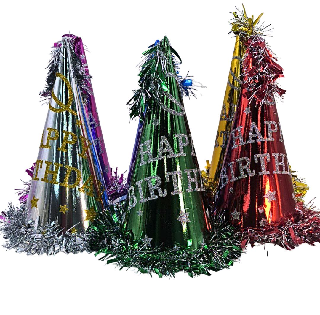 GORRO CONO GRANDE FELIZ CUMPLE