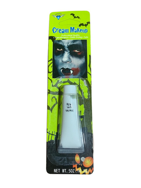 MAQUILLAJE EN TUBO BLANCO