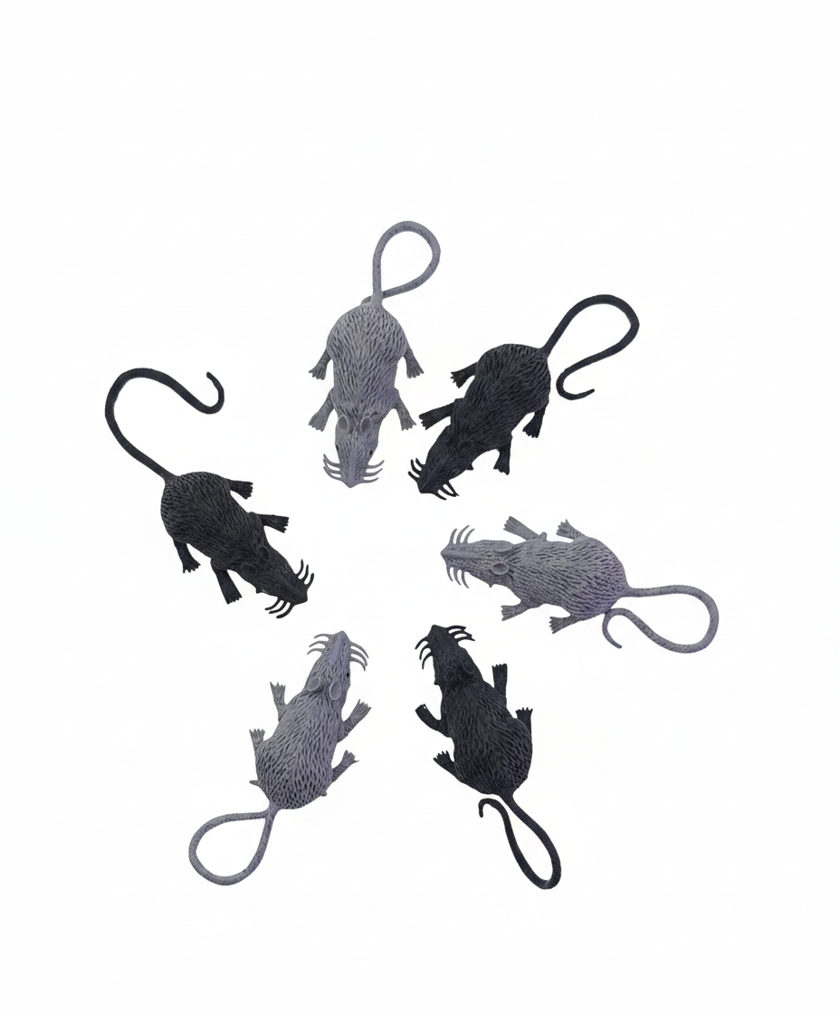 RATONES PEQUEÑOS 6 UNID