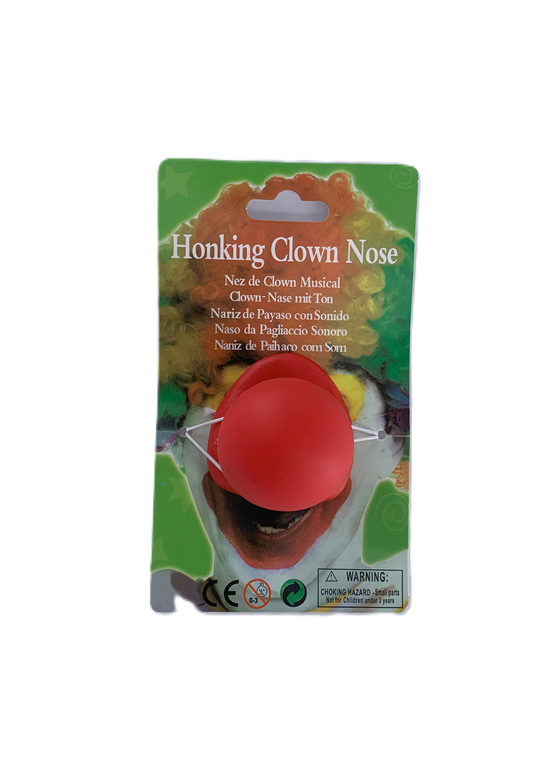 NARIZ DE PAYASO  ROJA CON LIGA