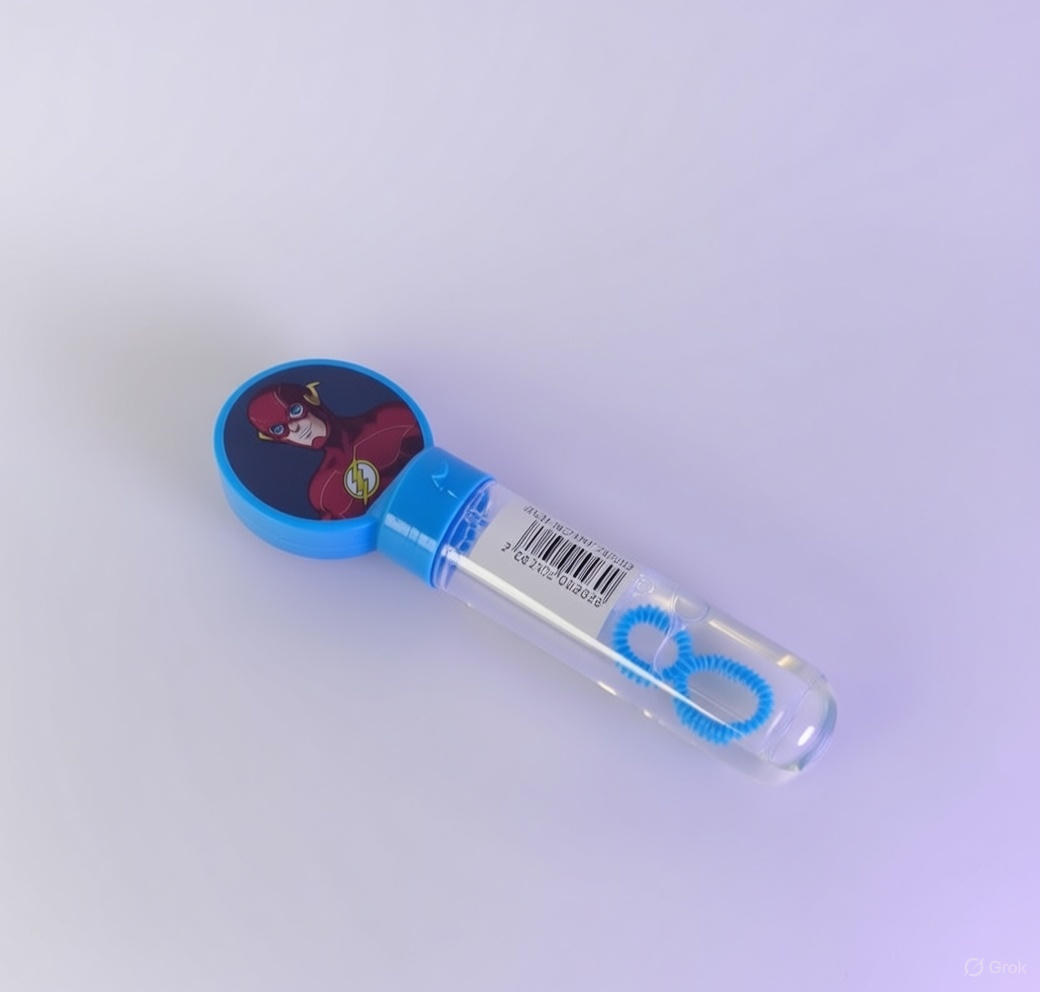 TUBO DE BURBUJASSUPERHEROES DC 14CM