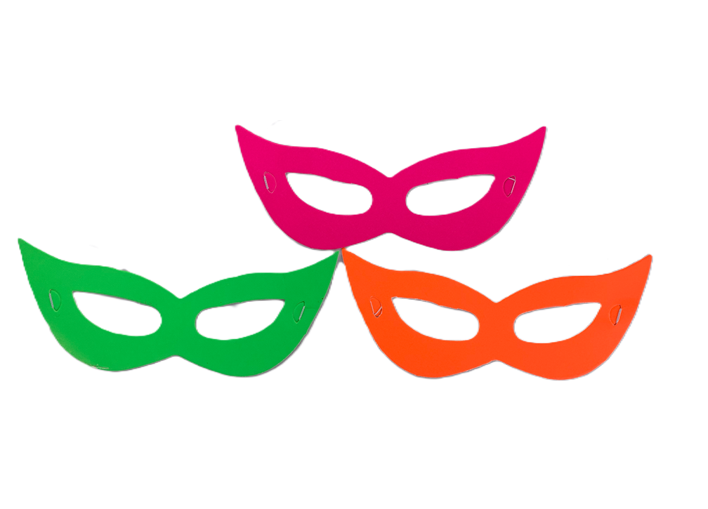 ANTIFAZ NEON COLOR VARIADOS X UNIDAD