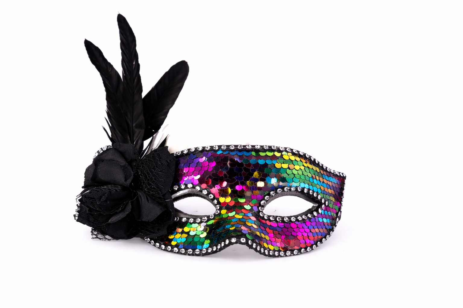 ANTIFAZ CON PLUMAS LATERAL