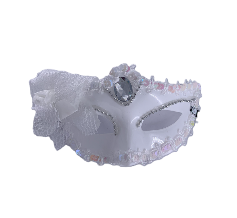 ANTIFAZ  BLANCO CON FLORES