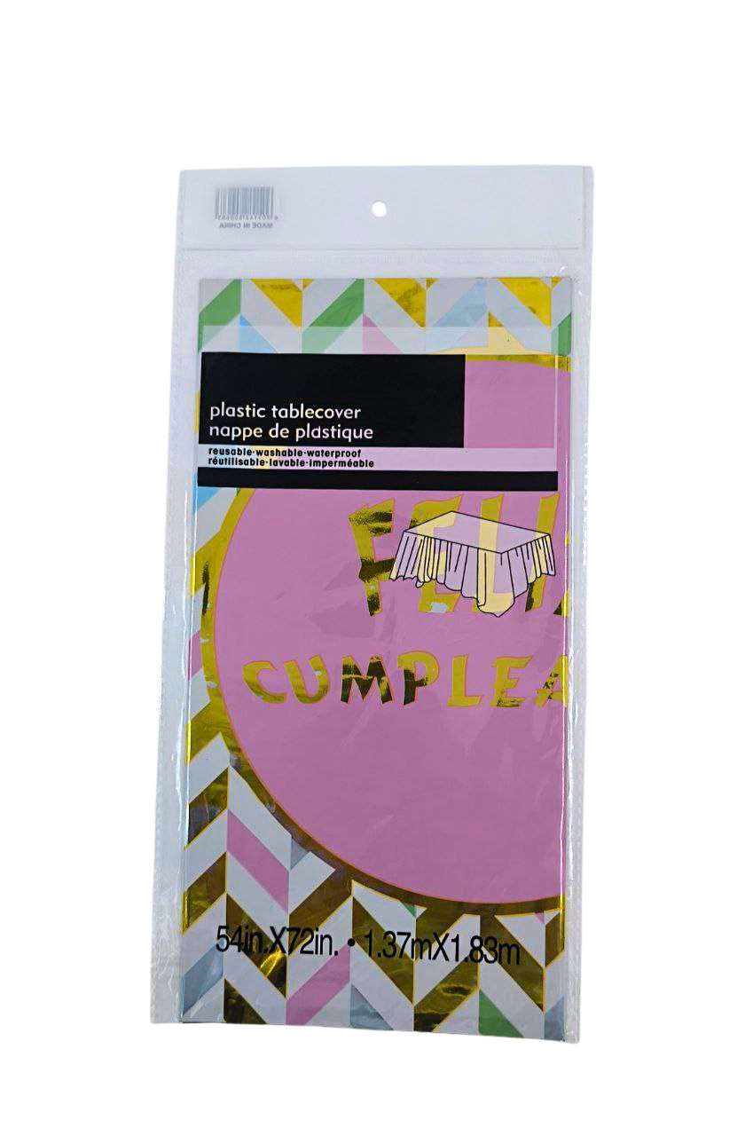 MANTELES ESTAMPADO FELIZ CUMPLEAÑOS