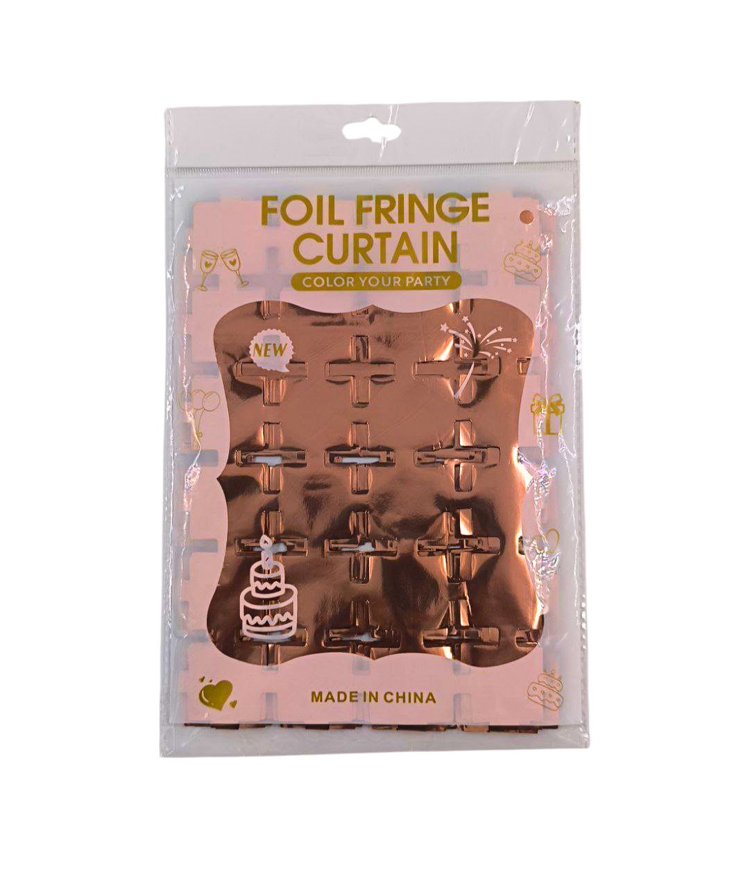 CORTINA GEOMETRICA METALIZADA