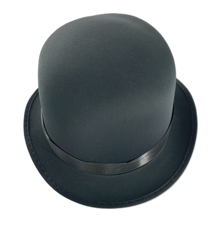 SOMBRERO TELA 23*28*11 CM NEGRO REDONDO CON CINTA