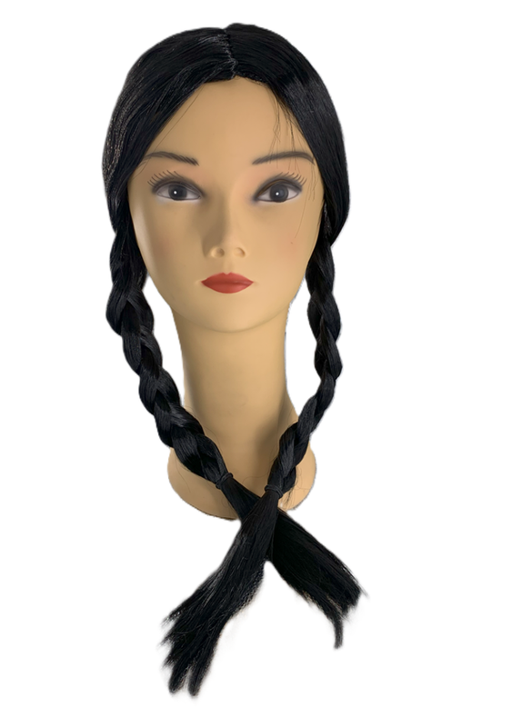 PELUCA NEGRA  TRENZAS LARGA