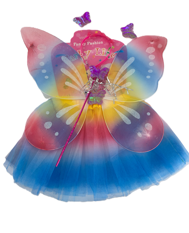 TUTU Y ALAS  MARIPOSA AZUL