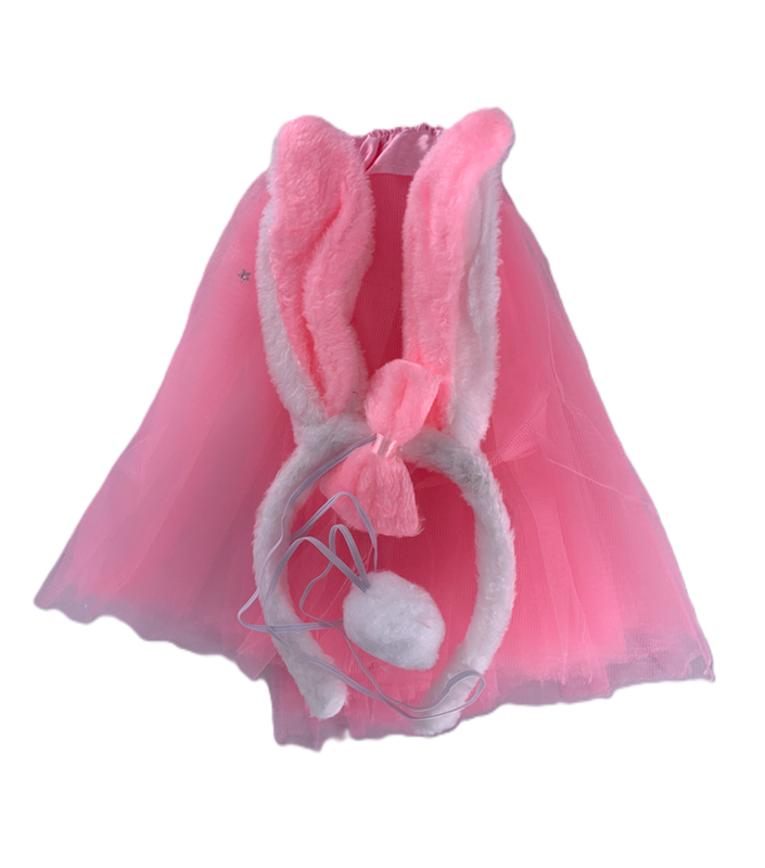TUTU Y CINTILLO CONEJO ROSADO