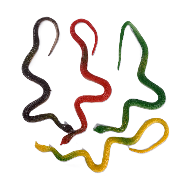 CULEBRA  DE GOMA MULTICOLOR