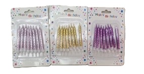 VELAS DE HAPPY BRITHDAY CLASICAS 8PZ