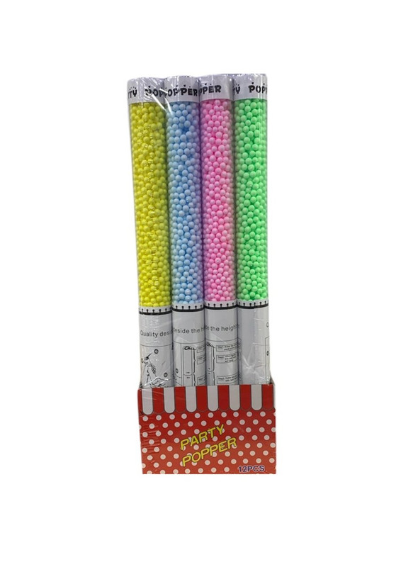 CAÑON DE CONFETI ESFERAS COLOR PASTEL 58 CM