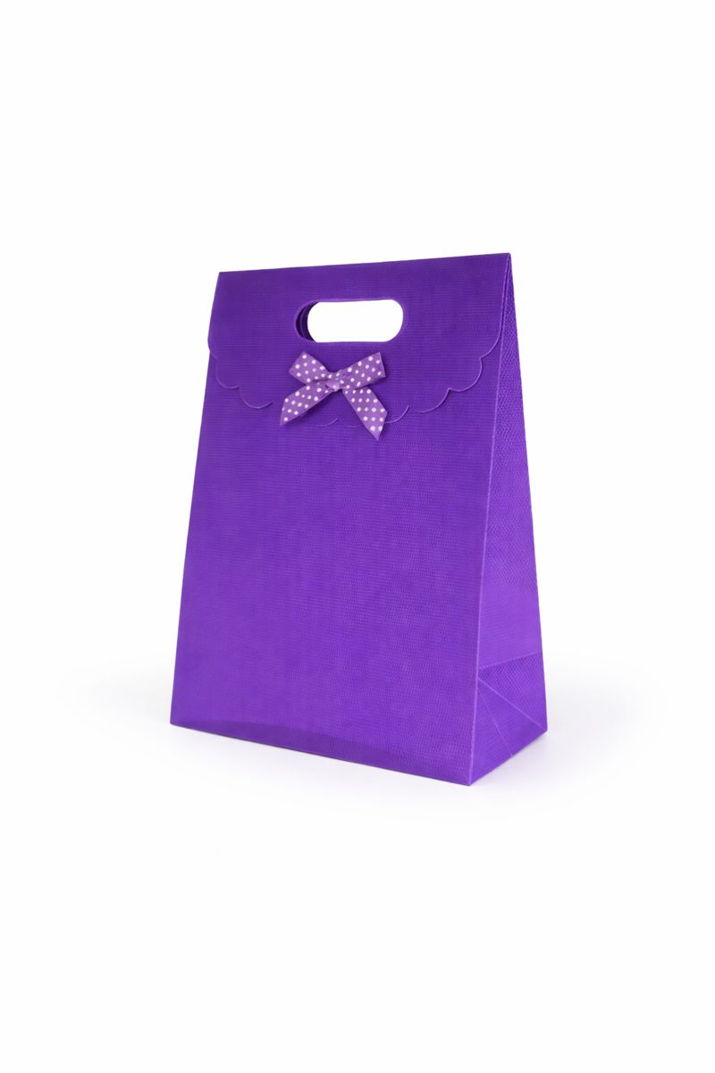 BOLSA DE REGALO UNICOLOR CON LAZO 21*15*7