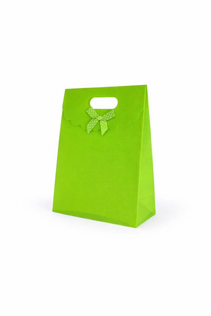 BOLSA DE REGALO UNICOLOR CON LAZO 21*15*7