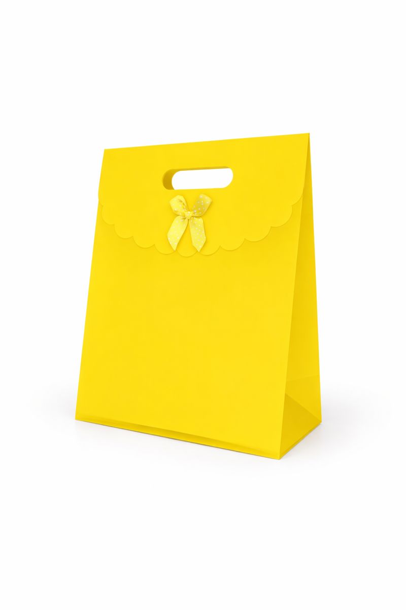 BOLSA DE REGALO UNICOLOR CON LAZO 31*24*12